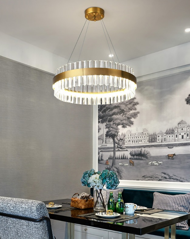 Светильник MD.6010 BRASS/ЛАТУНЬ ` D400/H1200/1/LED/40W/4500K ASK DZN22-05