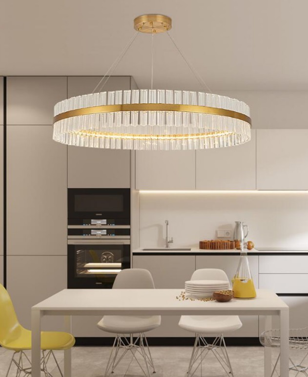 Светильник MD.6012 BRASS/ЛАТУНЬ ` D1000/H1200/1/LED/100W/4500K ASK DZN22-05