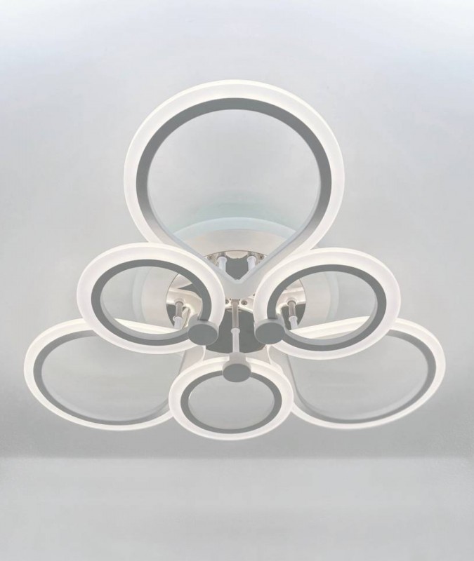 Светильник SPF-1617 WHITE/БЕЛЫЙ D600/H140/8/LED/72W/2.4G+RGB SPF23-01