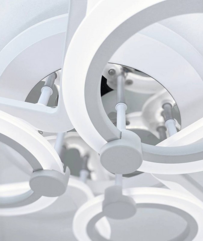 Светильник SPF-1617 WHITE/БЕЛЫЙ D600/H140/8/LED/72W/2.4G+RGB SPF23-01