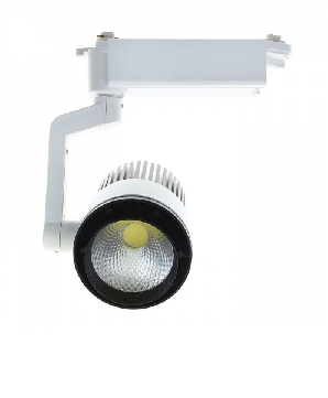 Трековый светильник LED, 30 W, 2400 Lm, 6400 K, холодный свет, SL-3001WB, корпус БЕЛО-ЧЕР