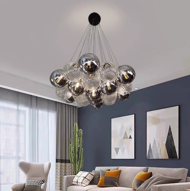 Светильник DZN-12148 РОМ ` D600/H1500/19/G9/10W BLACKCURRANT