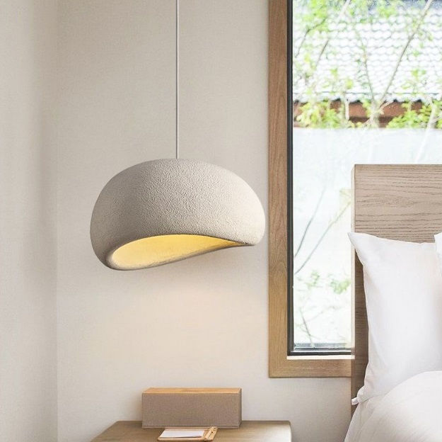 Светильник DZN-6112 БЕЛЫЙ ` D500*400/H1200/1/E27/60W белый шнур STONE 24-12 VST