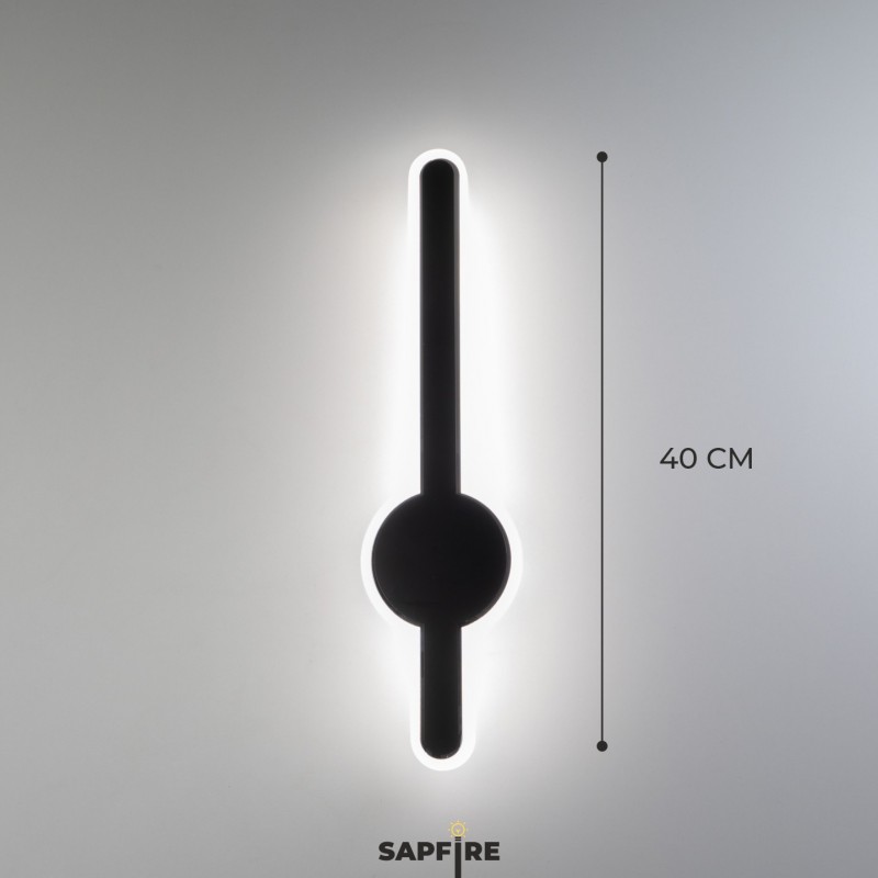 Светильник настенный САПФИР SPF-4790 Черный + ром 400мм 1/LED/224W BART 22-07 (1 из 10шт в коробке