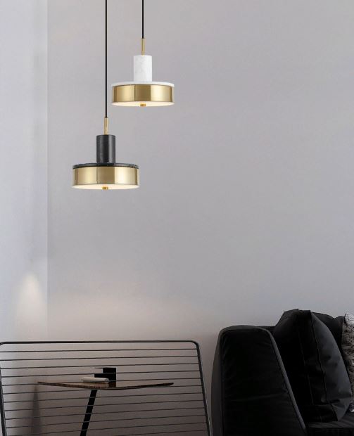 Светильник DZN1-4-95 ЗОЛОТО + МРАМОР ` D200/H230/1/LED/7W/4500K