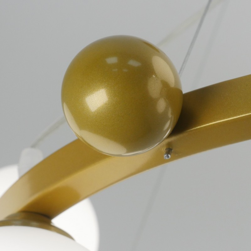 Светильник подвесной ElegantLight DZN-8349 ЗОЛОТО ` D850/H320+1200/12/G9/7W CASES2 24-09