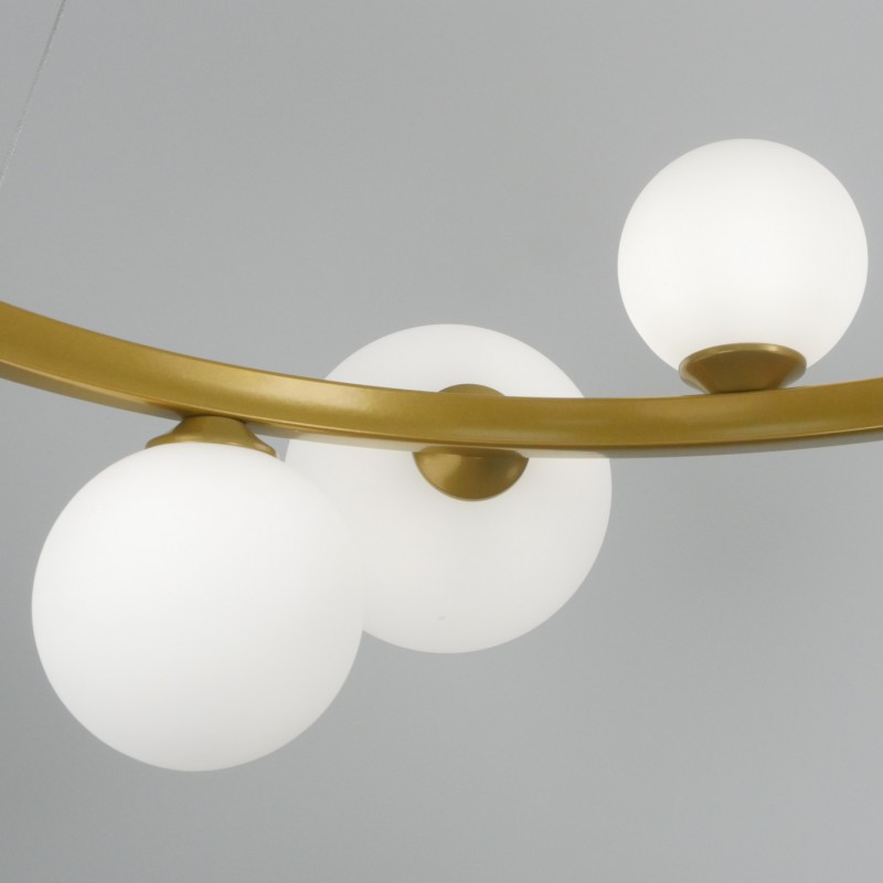 Светильник подвесной ElegantLight DZN-8349 ЗОЛОТО ` D850/H320+1200/12/G9/7W CASES2 24-09