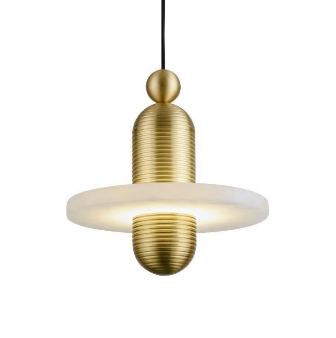 Светильник DZN-65064 БРОНЗА + МРАМОР ` D180/H2000/1/LED/.W/3000K