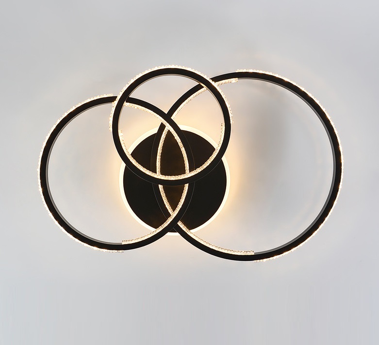 Светильник SAPFIR (2202-500-3BK) SPF-9408 ЧЕРНЫЙ D750*720/H110/3/LED/2*90W без ПДУ TERRA 24-12