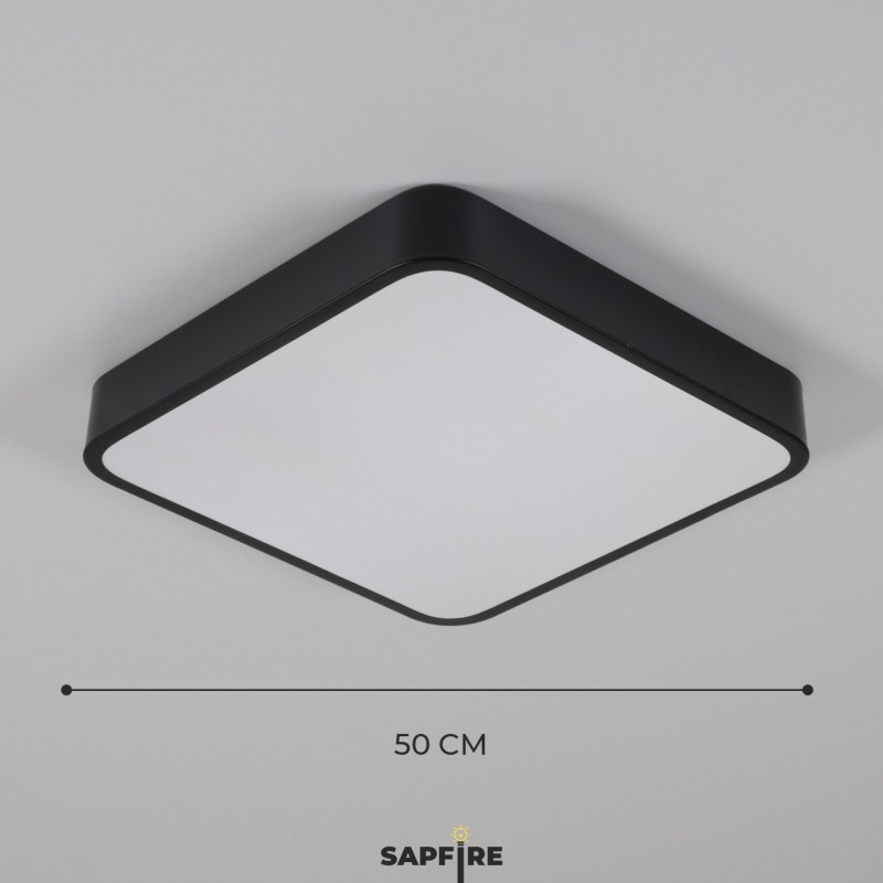 Светильник потолочный SAPFIR SPF-9446 ЧЕРНЫЙ ` D500/H50/1/LED/40W 2.4G COSMOPOLITAN SPFD