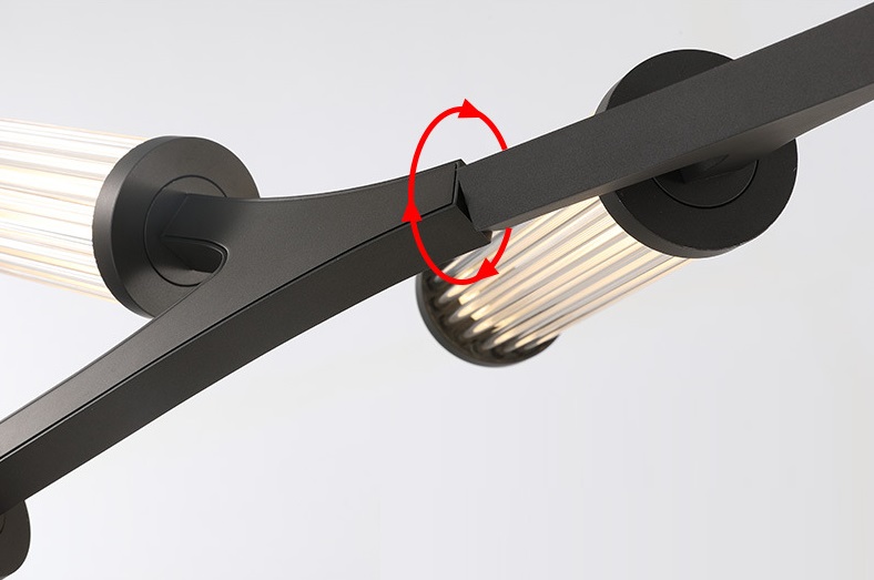 Светильник DZN1-6-22 ЧЕРНЫЙ ` D1000/H600/12/LED/72W/4500K BRACCE