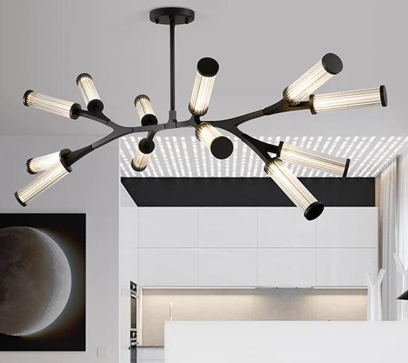 Светильник DZN1-6-22 ЧЕРНЫЙ ` D1000/H600/12/LED/72W/4500K BRACCE