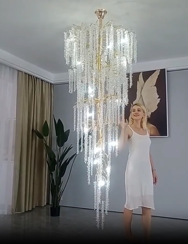 Светильник DZN-34205 ЗОЛОТО ` D1000/H2500/40/G9/40W Josephine