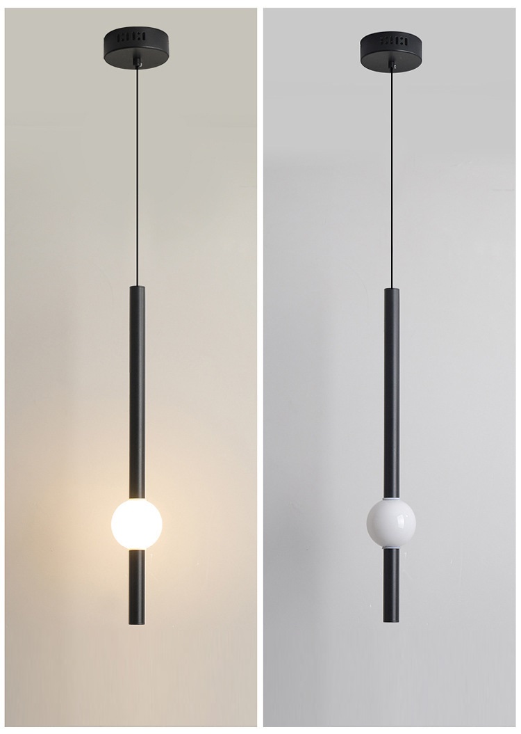 Светильник DZN-34207 ЧЕРНЫЙ ` D100*600/H2000/1/LED/8W/4500K ECLIPSE