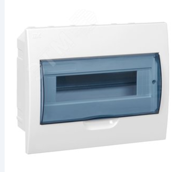 Щит распределительный встраиваемый ЩРВ-П-12 IP41 пластиковый прозрачная дверь