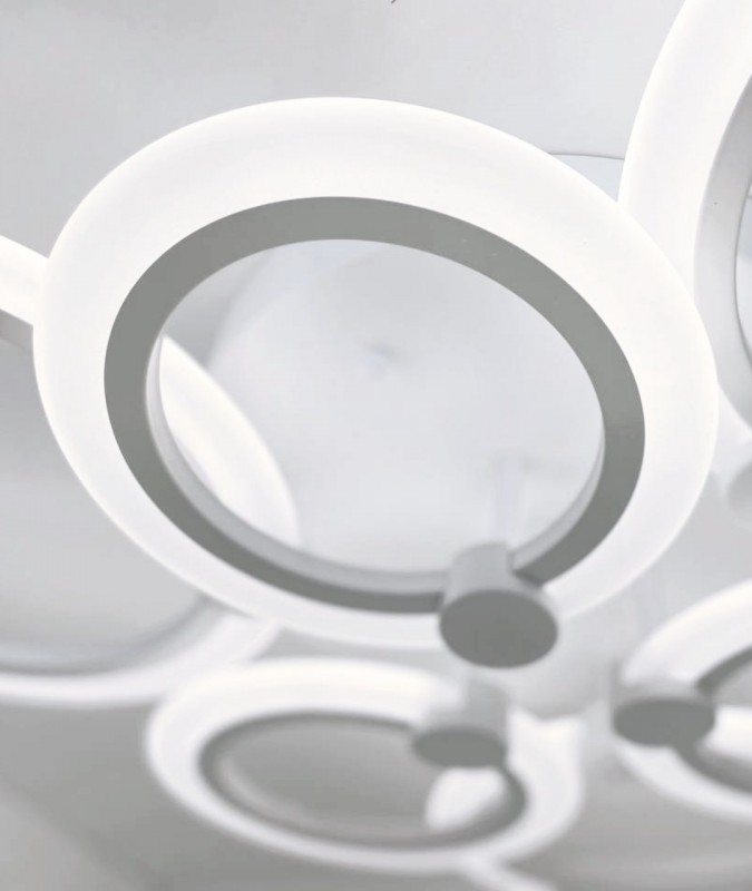 Светильник T5080/3+3 WHITE/БЕЛЫЙ (1C2276) D600/H120/6/LED/120W DIMMER ПДУ 2.4 SPF21-7 Марлоу