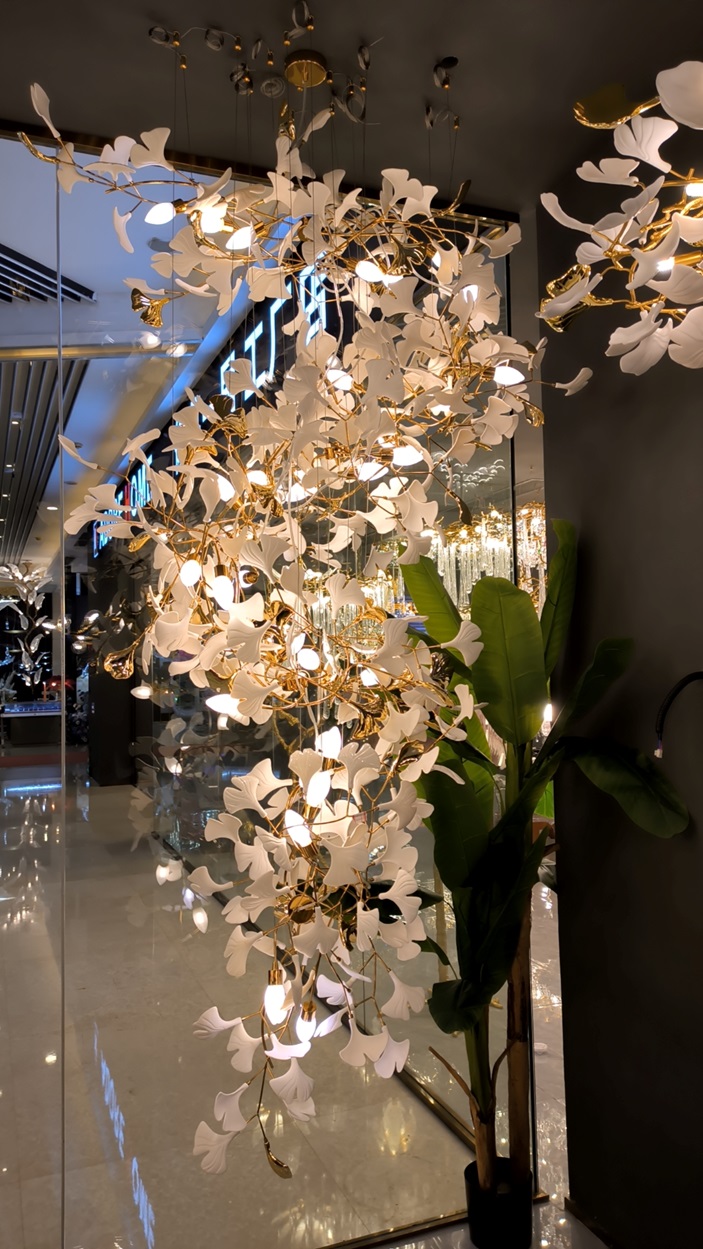 Светильник DZN-34261 ЗОЛОТО + БЕЛАЯ КЕРАМИКА ` D1200*2500/H1200/30/G9/10W GINKOA 24-02