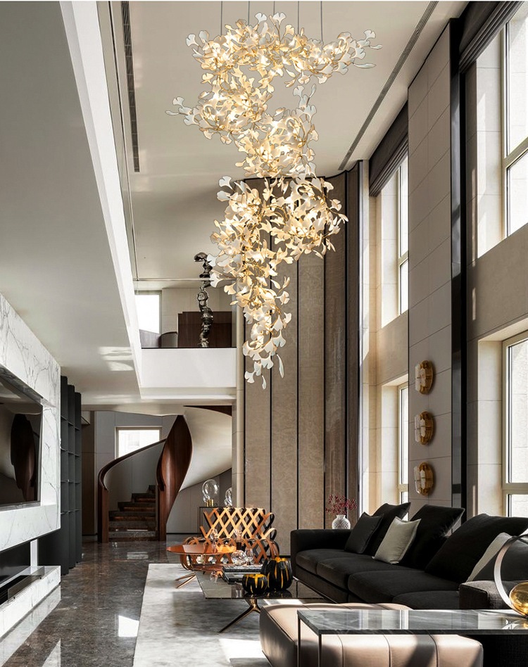 Светильник DZN-34261 ЗОЛОТО + БЕЛАЯ КЕРАМИКА ` D1200*2500/H1200/30/G9/10W GINKOA 24-02