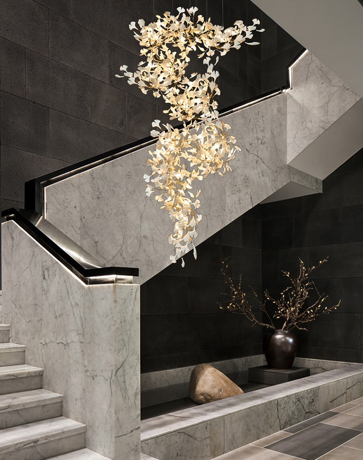 Светильник DZN-34261 ЗОЛОТО + БЕЛАЯ КЕРАМИКА ` D1200*2500/H1200/30/G9/10W GINKOA 24-02