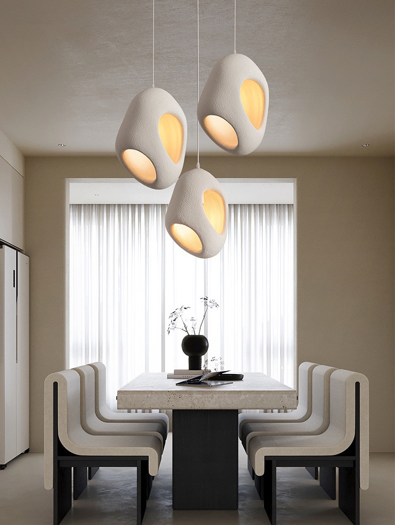 Светильник ElegantLight DZN-11127 БЕЛЫЙ ` D280/H390+1000/1/E27/60W STONE