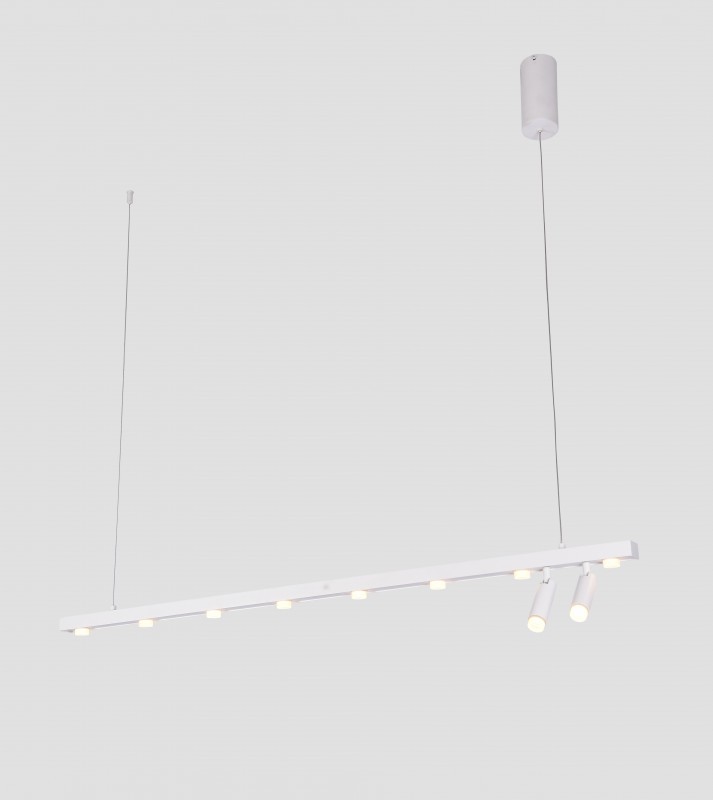 Светильник подвесной ElegantLight DZN-8227 WHITE ` D120/H120/8+2/LED/30W/3000K 23-12 VISION