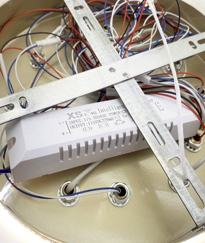 Светильник А107/600 GOLD/ЗОЛОТО (1С2039) LED D600/H100/6/LED/112W/LED DIM ПДУ 2.4 PICK SPF21-7 Макку