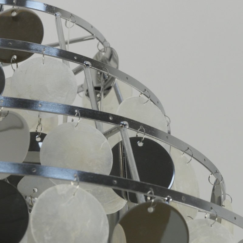 Светильник подвесной SAPFIR SPFD-43439 SHELL РОМ/CHROME ` D600/H1500/5/E27/60W без ламп CEDAR