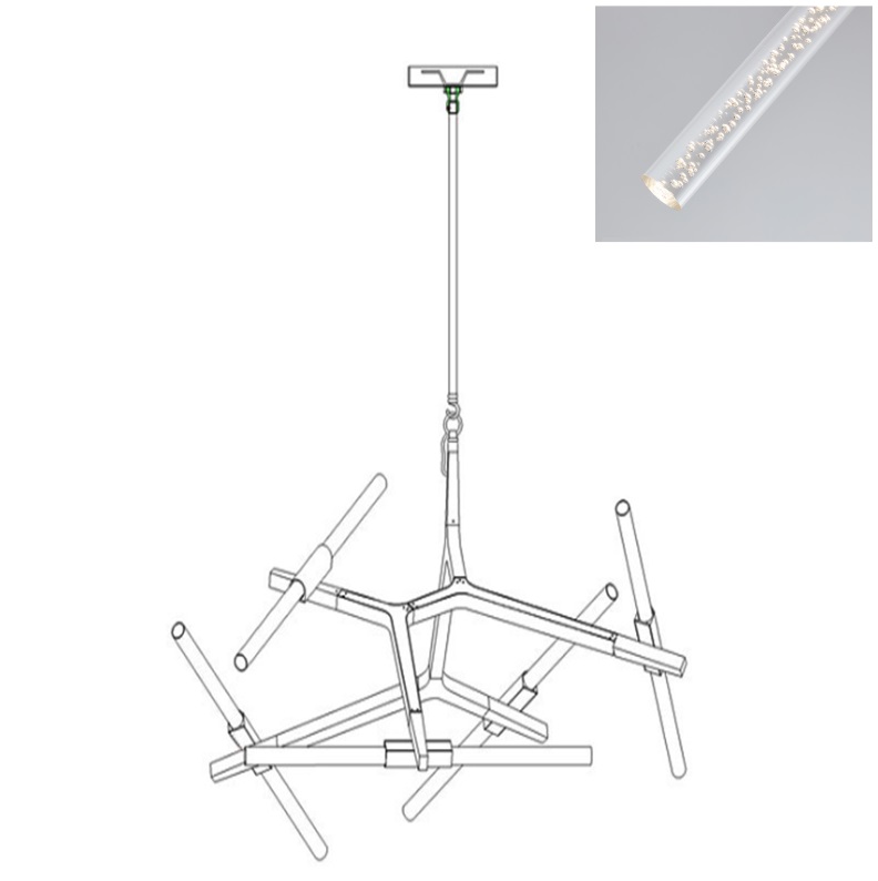 Светильник GL.31445 WHITE/БЕЛЫЙ ` D1200/H900/10/G9/30W 4000К Agnes New SPF08 (1)