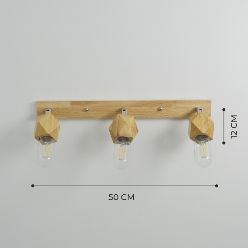 Светильник SPFD-IL.9934 WOOD ` D500/H120/3/E27/60W без ламп (1)