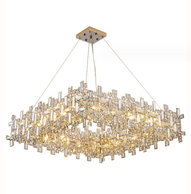 Светильник DZN-6713 ЗОЛОТО ` D800/H250+1200/8/E14/40W PUZZLE