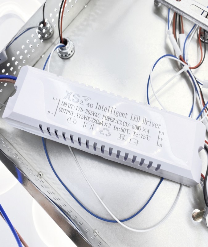 Светильник T160/6+3 (1C9995 T-PT-1815-GY) CHROME/РОМ ` LED D600/H110/9/LED/146W ПДУ SPF22-02