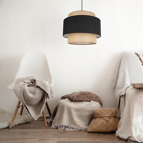 Светильник DZN-13467 ЧЕРНЫЙ / КОРИЧНЕВЫЙ ` D400/H1500/1/E27/40W 24-11