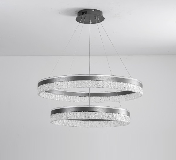 Светильник DZN-13492 ` ЧЕРНЫЙ АЛЮМИНИЙ D600+400/2/LED/100W/4500K акрил FROST