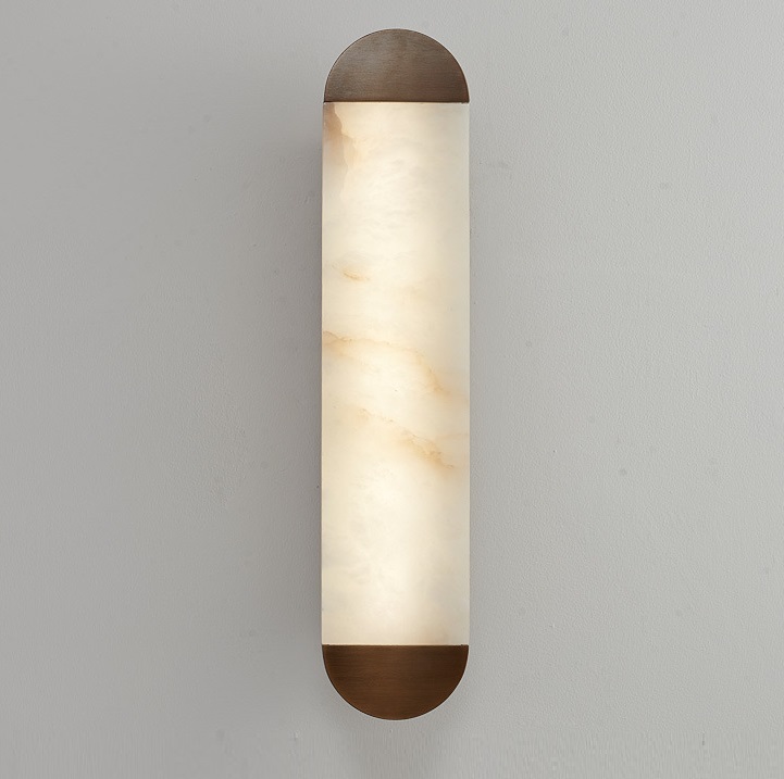 Светильник настенный DZN-65093 КОРИЧНЕВЫЙ / МРАМОР ` D120/H600/1/LED/10W/3000K ENDLESS