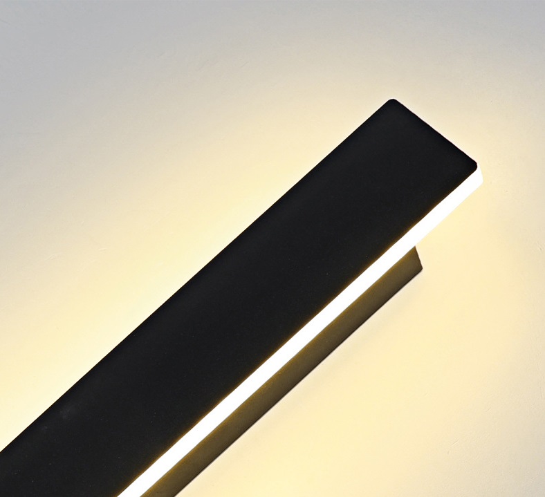 Светильник - декоративная полочка DZN-65159 ЧЕРНЫЙ ` D400/H45*90/1/LED/8W/4000K с выключателем