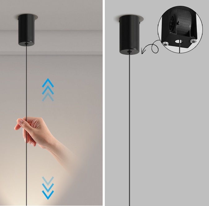 Светильник DZN-13526 БЕЖЕВЫЙ ` D120/H2000/1/LED/3W/4500K UNITON механизм подъёма