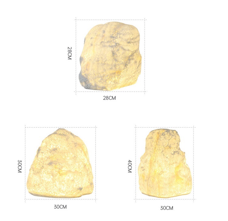 Светильник ландшафтный декоративный DZN-13556 БЕЛЫЙ КАМЕНЬ ` D300/H300/1/E27/10W IP65 WH.STONE