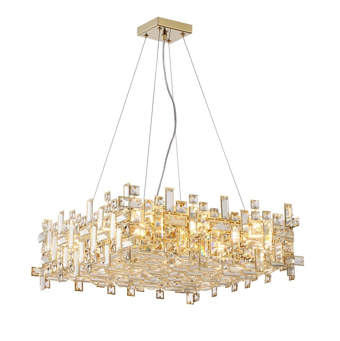 Светильник DZN-55128 ЗОЛОТО ` D600/H1500/12/G9/40W TETRI